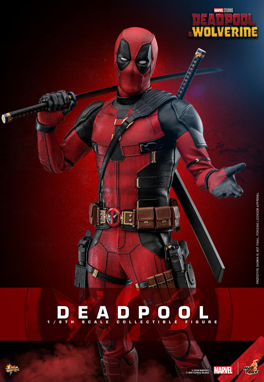 Amazon.com: Hot Toys Marvel Comics Deadpool & Wolverine Deadpool 1